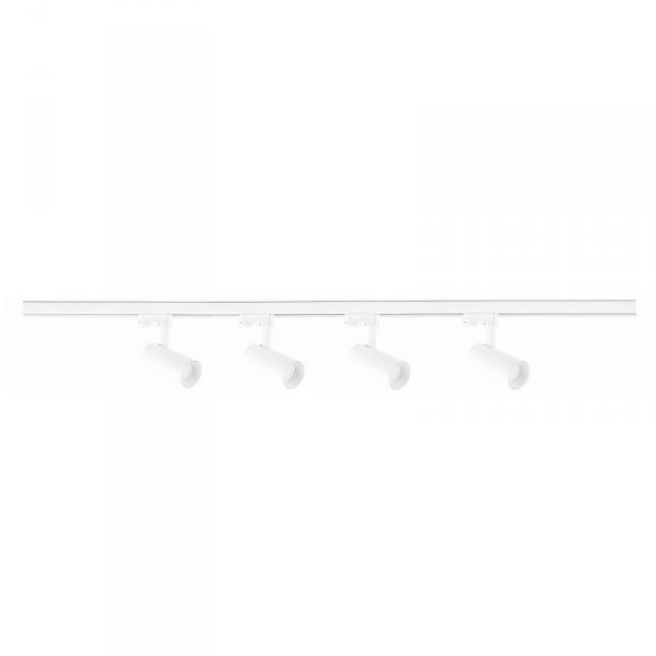 GOTOWY ZESTAW SZYNOPRZEWÓD 3-FAZOWY CZARNY REFLEKTORKI LIGHT PRESTIGE ICE  LP-732 4W WH SET