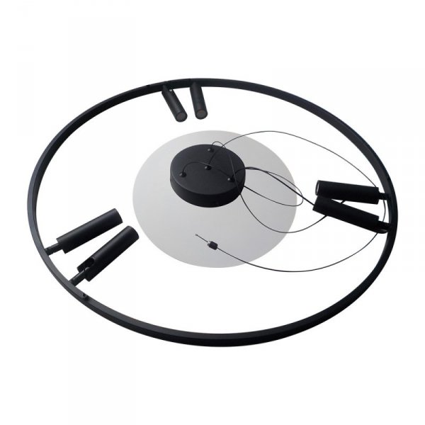 LIGHT PRESTIGE Lampa wisząca Almeria 6xLED czarna LP-907/1P BK