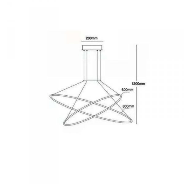 Lampa wisząca Halifax 2xLED czarna LP-940/2P BK CCT