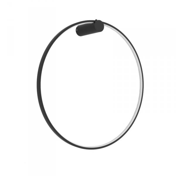 LIGHT PRESTIGE MIRROR DUŻY CZARNY KINKIET KOŁO RING LED LP-999/1W L BK CCT ZE ZMIENNĄ BARWĄ ŚWIATŁA