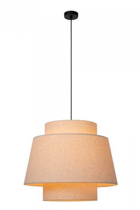 LAMPA WISZĄCA Z ABAŻUREM DO SALONU SYPIALNI LUCIDE TRIBUTE
