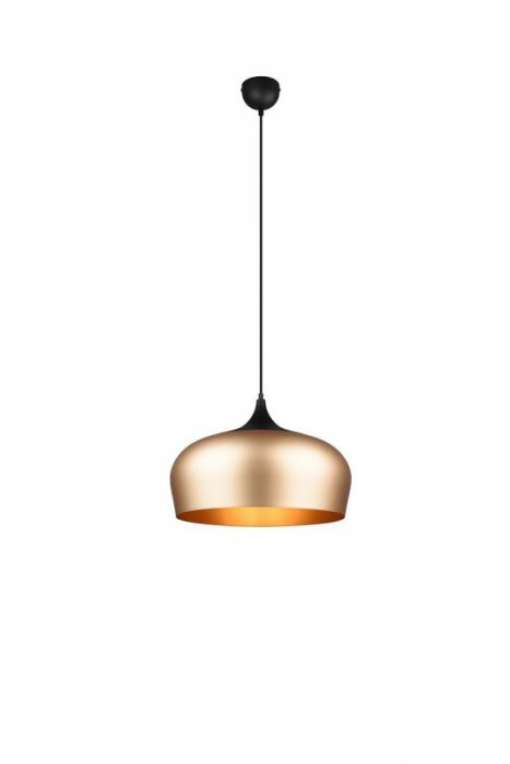 LAMPA WISZĄCA MOSIĄDZ MATOWY ZŁOTA METALOWA 45CM DO SALONU KUCHNI JADALNI NAD STÓŁ CHIRON 310890108 TRIO