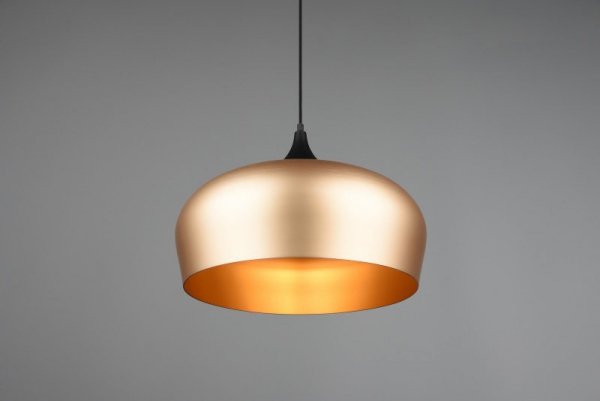 LAMPA WISZĄCA MOSIĄDZ MATOWY ZŁOTA METALOWA 45CM DO SALONU KUCHNI JADALNI NAD STÓŁ CHIRON 310890108 TRIO