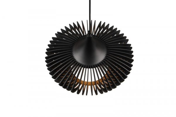 LAMPA WISZĄCA DREWNIANA CZARNA BOHO NATURAL EKO DO SALONU SYPIALNI NAD STÓŁ COLINO 315900132 TRIO