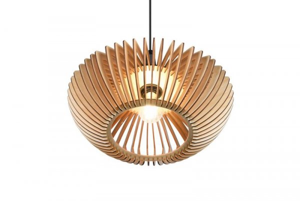 LAMPA WISZĄCA DREWNIANA BRĄZOWA BOHO NATURAL EKO DO SALONU SYPIALNI NAD STÓŁ COLINO 315900142 TRIO