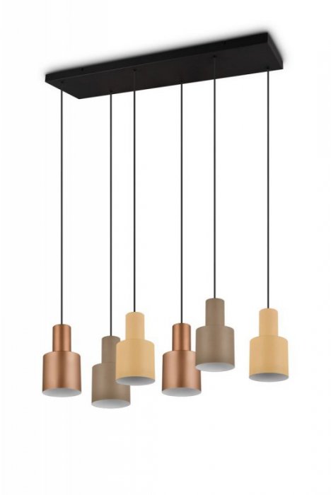 LAMPA WISZĄCA NAD STÓŁ WYSPĘ DO KUCHNI JADALNI W ODCIENIACH BRĄZU AGUDO 319400617 TRIO