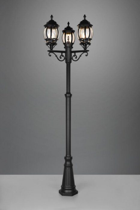 LAMPA ZEWNĘTRZNA KLASYCZNA CZARNA OGRODOWA ELVO 406960332 TRIO