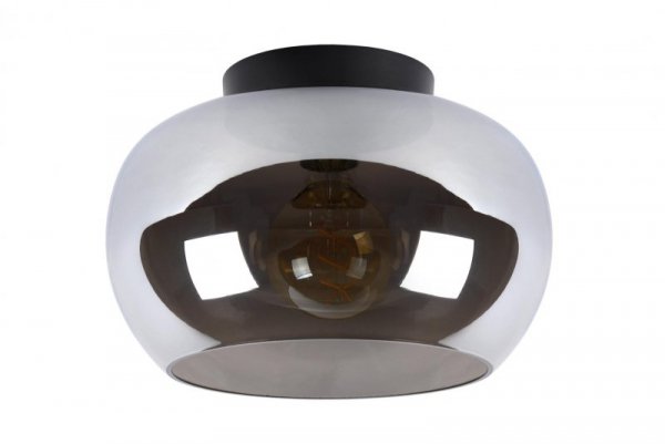 LAMPA SUFITOWA PLAFON SZKLANY GRAFITOWY KLOSZ SZKLANY LUCIDE JUDI 45177/30/65