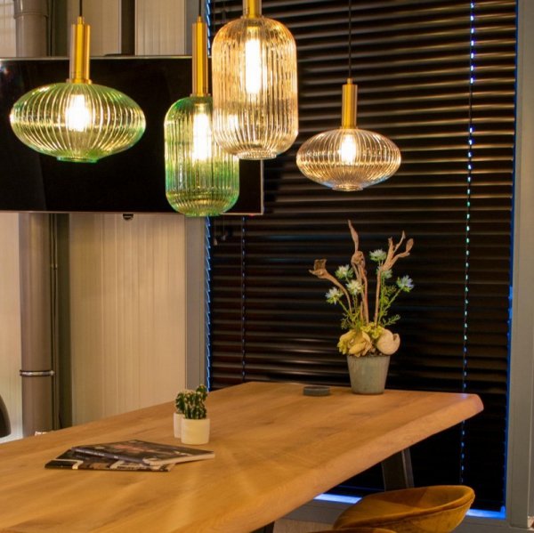 LAMPA WISZĄCA SZKLANA GLAMOUR NOWOCZESNA LUCIDE MALOTO 45386/20/33