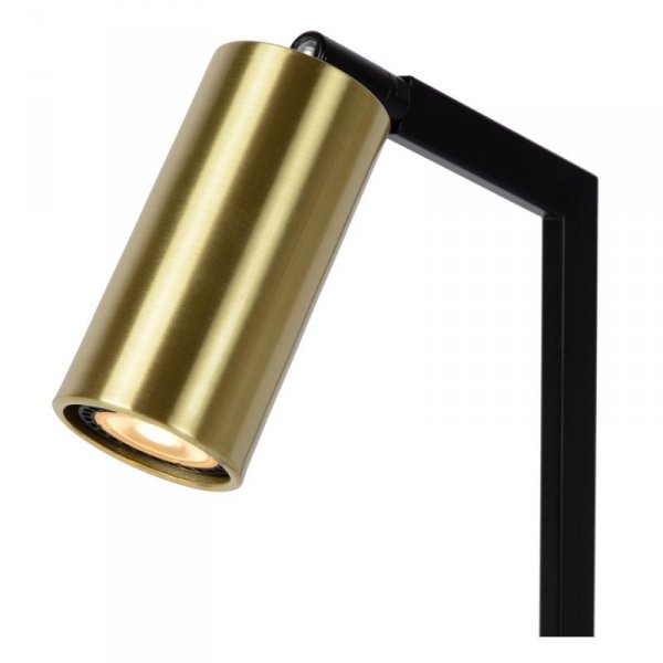 LAMPKA BIURKOWA CZARNO ZŁOTA NOWOCZESNA LUCIDE SYBIL 45599/01/30