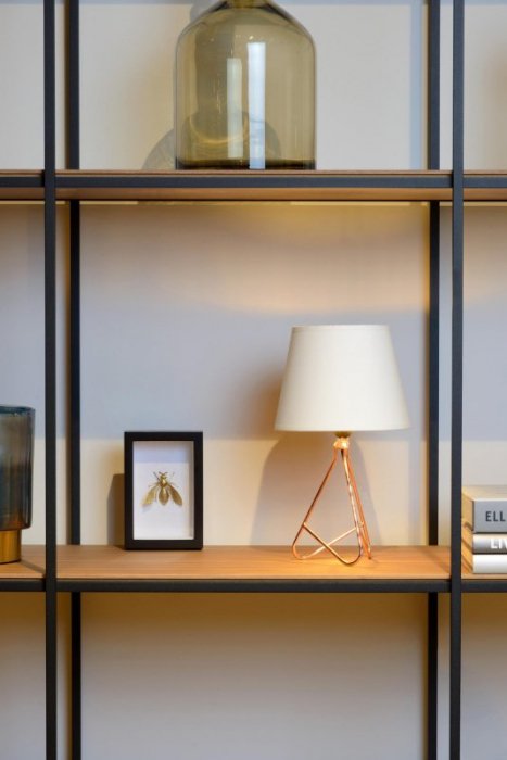 LAMPKA STOŁOWA NOCNA ZŁOTA LUCIDE GITTA 47500/81/17