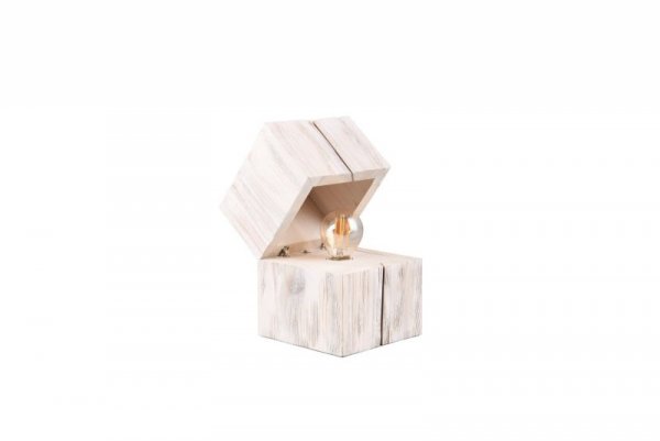 LAMPKA STOŁOWA NOCNA IMITACJA DREWNA DO SALONU SYPIALNI DEKORACYJNA TREASURE 514110101 TRIO