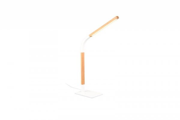 LAMPKA STOŁOWA BIURKOWA NOWOCZESNA LED Z DREWNEM NORRIS 545210131 TRIO