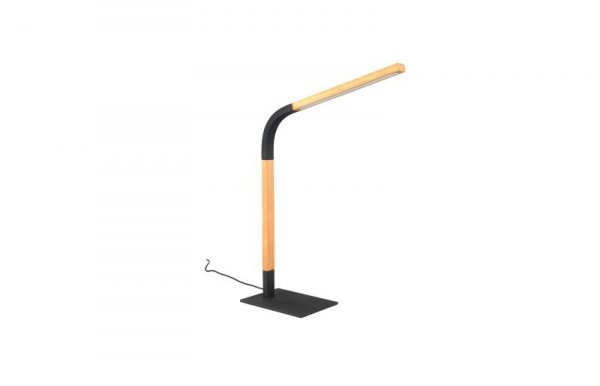 LAMPKA STOŁOWA BIURKOWA NOWOCZESNA LED Z DREWNEM NORRIS 545210132 TRIO
