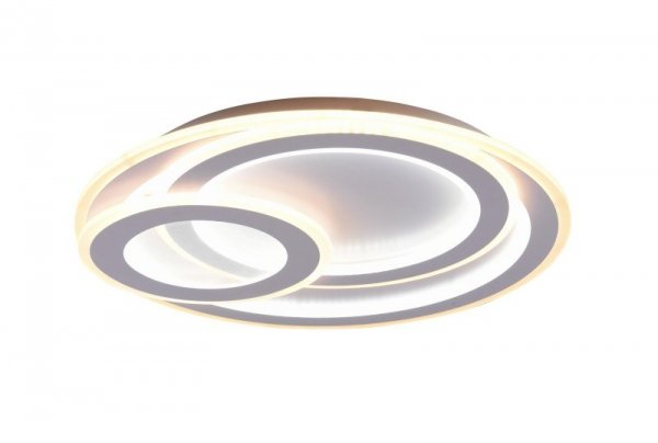 NOWOCZESNY PLAFON LED STEROWANY PILOTEM ŚCIEMNIALNY DEKORACYJNY DO SALONU SYPIALNI POKOJU MITA 629210331 TRIO