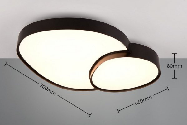 PLAFON NOWOCZESNY LED DO POKOJU KUCHNI SALONU SYPIALI RISE 647519232 TRIO