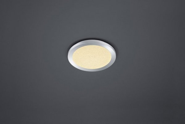 PLAFON LED CHROM DEKORACYJNY NOWOCZESNY DO SALONU SYPIALNI KUCHNI CESAR 656411506 TRIO