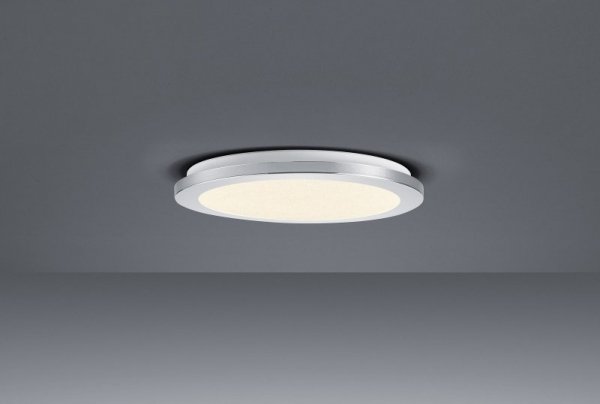 PLAFON LED CHROM DEKORACYJNY NOWOCZESNY DO SALONU SYPIALNI KUCHNI CESAR 656411506 TRIO