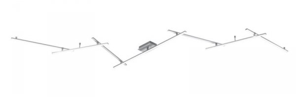 LAMPA SUFITOWA LED NOWOCZESNA ROZŁOŻYSTA REGULOWANA DO DŁUGIEGO POKOJU SALONU INDIRA 674610707 TRIO