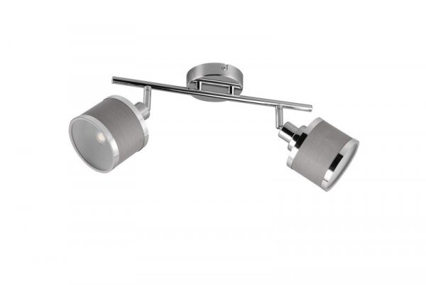 KINKIET PLAFON SPOT REFLEKTOR CHROM Z ABAŻUREM DO SALONU POKOJU SYPIALNI AROSA 812100206 TRIO