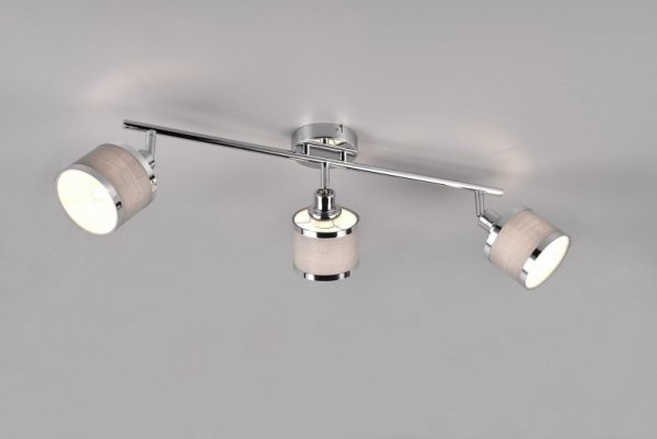 KINKIET PLAFON SPOT REFLEKTOR CHROM Z ABAŻUREM DO SALONU POKOJU SYPIALNI AROSA 812100306 TRIO