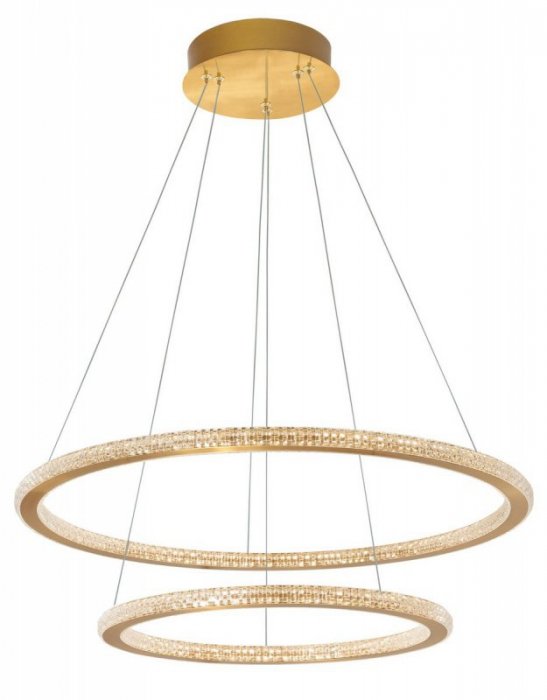 LAMPA WISZĄCA TING ZŁOTY OBRĘCZ DO SALONU SYPIALNI LUCES EXCLUSIVAS MONTE LE41691