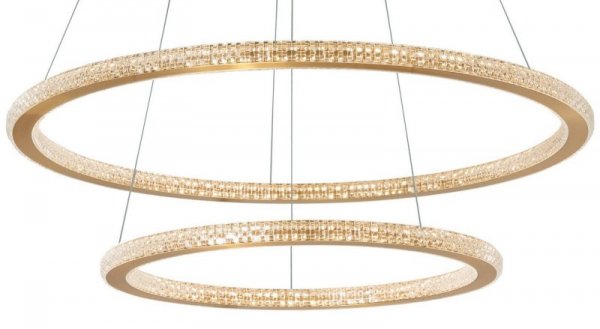LAMPA WISZĄCA TING ZŁOTY OBRĘCZ DO SALONU SYPIALNI LUCES EXCLUSIVAS MONTE LE41691