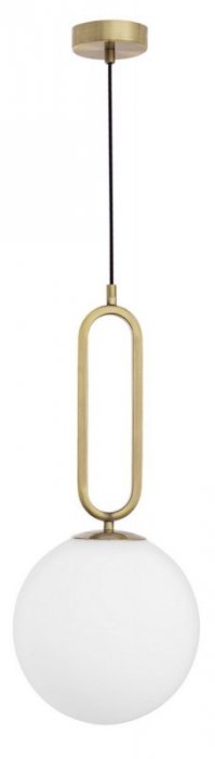 LAMPA WISZĄCA DEKORACYJNA KULA BIAŁA SZKLANA DO SALONU SYPIALNI KUCHNI JADALNI LUCES EXCLUSIVAS PINTO LE41762