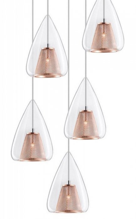 LAMPA WISZĄCA SZKLANA DO SALONU JADALNI SYPIALNI KUCHNI NOWOCZESNA LUCES EXCLUSIVAS YUMBO LE41841