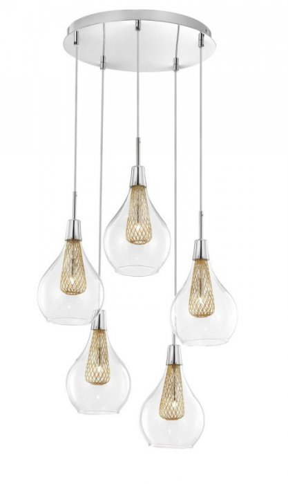LAMPA WISZĄCA SZKLANA DO SALONU JADALNI SYPIALNI KUCHNI NOWOCZESNA LUCES EXCLUSIVAS ZARZA LE41846