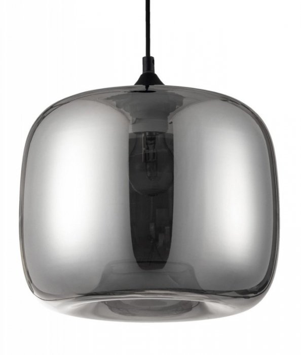 LAMPA WISZĄCA GRAFITOWY SZKLANY KLOSZ DO KUCHNI JADALNI SALONU NAD STÓŁ LUCES EXCLUSIVAS CANTOS LE41943