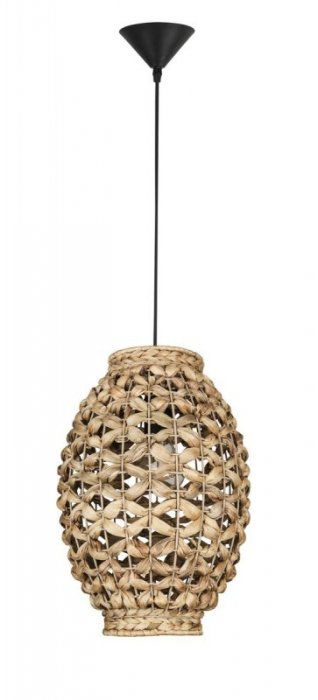 LAMPA WISZĄCA NATURAL EKO RATTANOWA DO SALONU JADALNI KUCHNI W STYLU BOHO  LUCES EXCLUSIVAS PARANA LE42132
