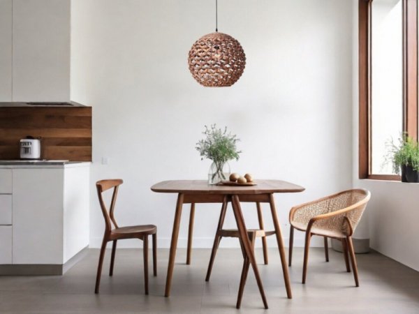 LAMPA WISZĄCA NATURAL EKO RATTANOWA DO SALONU JADALNI KUCHNI W STYLU BOHO  LUCES EXCLUSIVAS PARANA LE42135