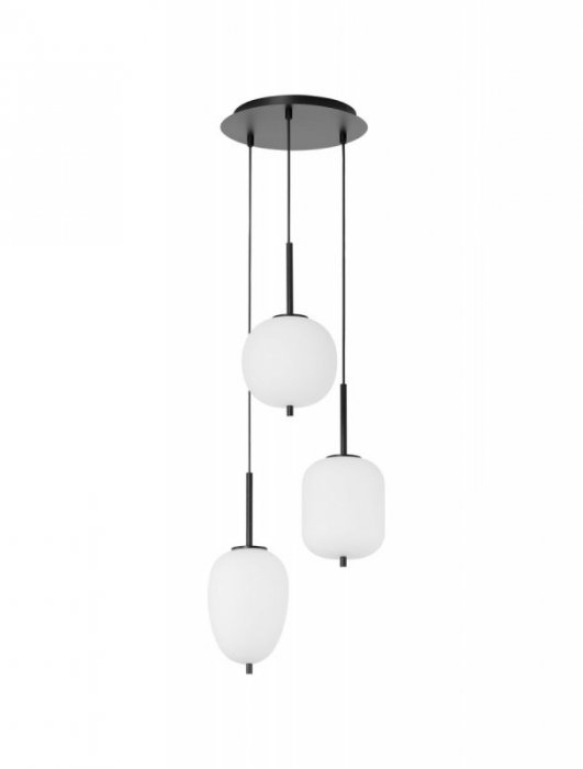 LAMPA WISZĄCA ZŁOTA MOSIĄDZ SZKLANY BIAŁY KLOSZ DO SALONU JADALNI KUCHNI NAD STÓŁ LUCES EXCLUSIVAS MARC LE42724