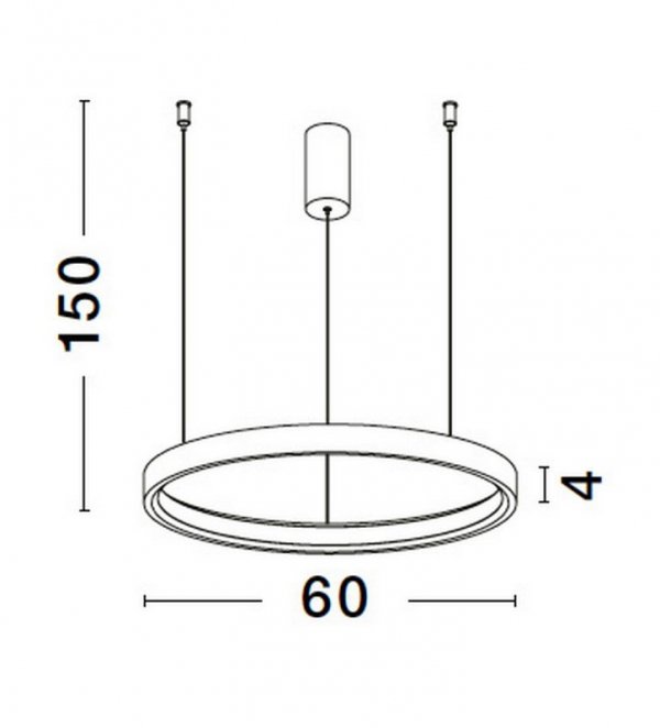 LAMPA WISZĄCA LED RING KOŁO OBRĘCZ DO SALONU JADALNI KUCHNI LUCES EXCLUSIVAS ZACAPU LE42790