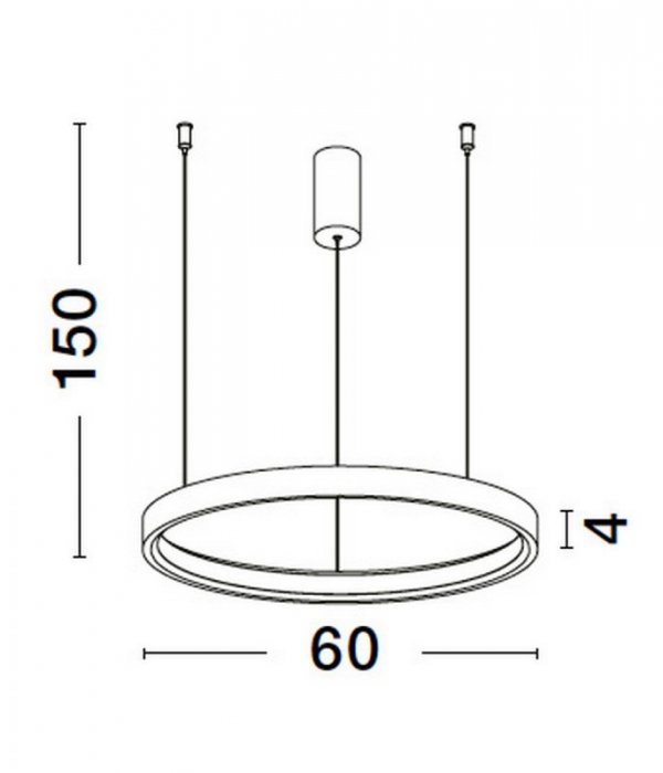 LAMPA WISZĄCA LED RING KOŁO OBRĘCZ DO SALONU JADALNI KUCHNI LUCES EXCLUSIVAS ZACAPU LE42794