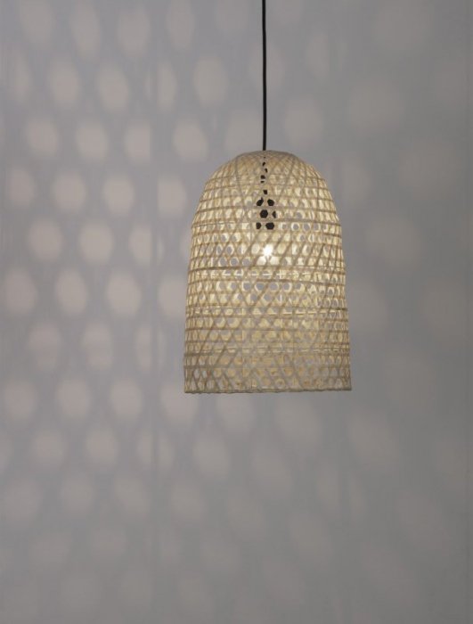 LAMPA WISZĄCA NATURAL EKO RATTANOWA DO SALONU JADALNI KUCHNI W STYLU BOHO  LUCES EXCLUSIVAS PALMAR LE42954