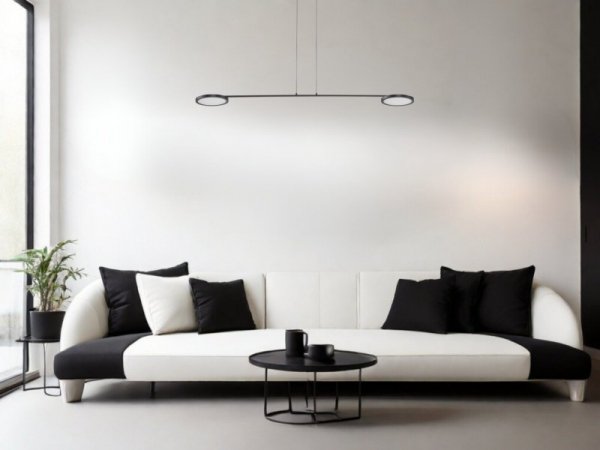 LAMPA WISZĄCA NOWOCZESNA CZARNA LED DESINGERSKA BARWA CIEPŁA LUCES EXCLUSIVAS ABOT LE43207
