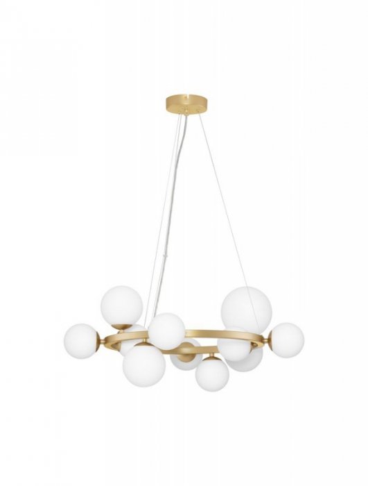 LAMPA WISZĄCA KULE SZKLANE KLOSZE DO SALONU SYPIALNI KUCHNI JADALNI NAD STÓŁ LUCES EXCLUSIVAS PARLA LE43674