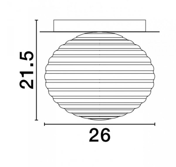 LAMPA ZŁOTA KULA BIAŁA LUCES EXCLUSIVAS BALAJU LE43684