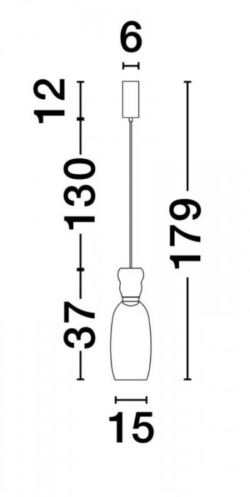 LAMPA WISZĄCA SZKLANA KOLOROWA SZKLANA LUCES EXCLUSIVAS LAMPA PERENE LE44465