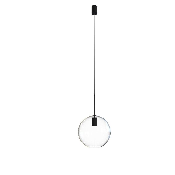 NOWODVORSKI SPHERE L LAMPA WISZĄCA CZARNA KULA SZKLANA 