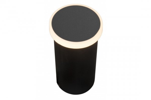 AZZARDO ALF ROUND AZ4463 LAMPA NA ELEWACJĘ OPRAWA CYILINDER CZARNA
