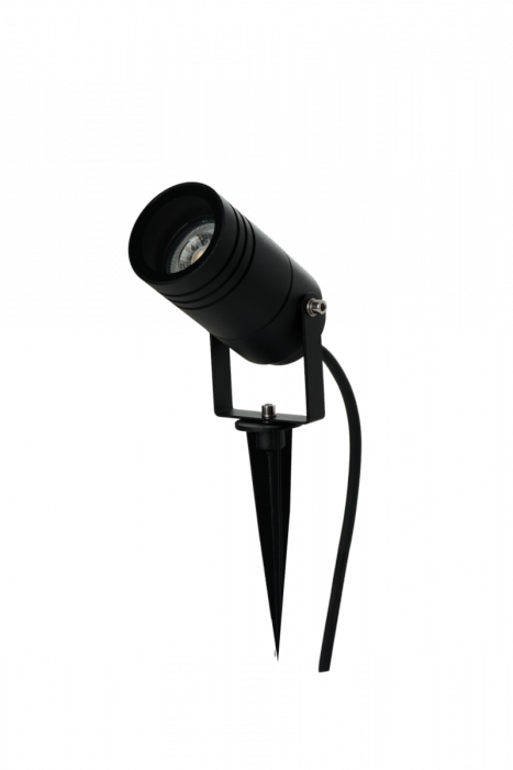 AZZARDO AZ5861 TRAST 1 IP54 BK LAMPA WBIJANA W ZIEMIĘ SZPIKULEC CZARNA REFLEKTOR REGULOWANY