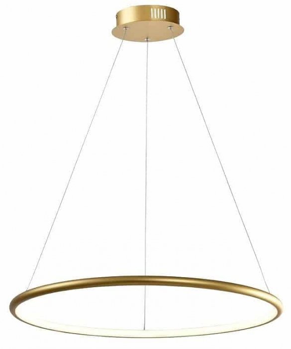REALITY RAGI 334621-03 LAMPA WISZĄCA ZŁOTA LED RING KOŁO OBRĘCZ 62CM NOWOCZESNA DO SALONU SYPIALNI ŁAZIENKI
