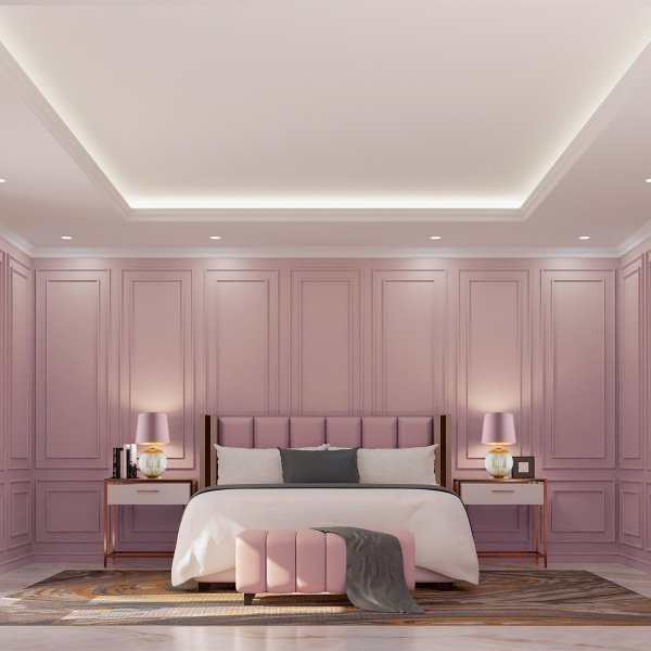DUŻA LAMPA STOŁOWA NOCNA SZKLANA DO SALONU SYPIALNI NA KOMODĘ W STYLU GLAMOUR KULA SZARA SZKLANA Z RÓŻOWYM ABAŻUREM ARGON HAMILTON 8531