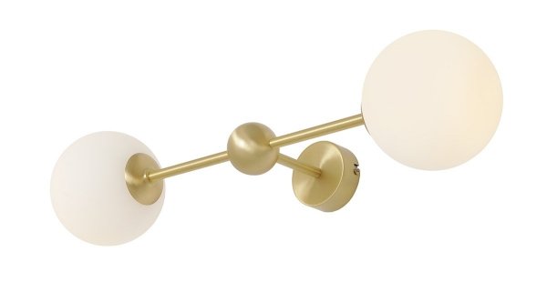 ALDEX WHITE PEARL 2 BRASS S 1113D40 LAMPA WISZĄCA MOSIĄDZ PATYNA BIAŁE KULE