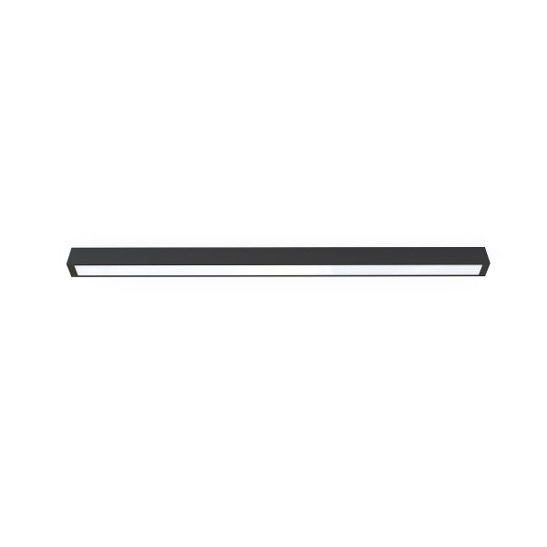 NOWODVORSKI 7600 STRAIGHT CEILING LED L NOWOCZESNY PLAFON LED CZARNY DO ŁAZIENKI NAD LUSTRO NA PRZEDPOKÓJ
