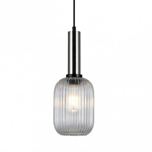 ITALUX ANTIOLA PND-5588-1M-SC+CL LAMPA WISZĄCA NOWOCZESNA SZKLANY PRZEZROCZYSTY KLOSZ DO KUCHNI