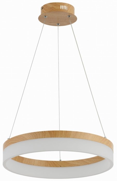 REALITY CORNELIA 330601-11 LAMPA WISZĄCA LED KOŁO OBRĘCZ RING IMITACJA DREWNA